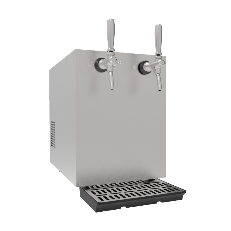 Distribuidor de água de bancada com 2 torneiras para uso comercial