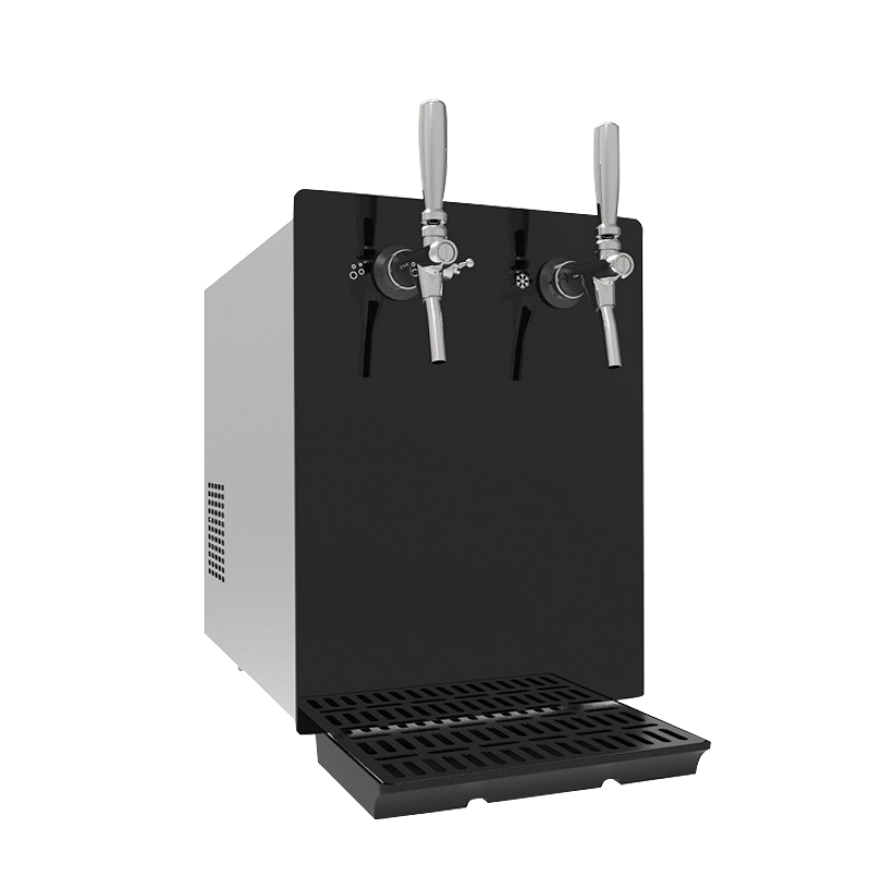 Distribuidor de refrigerador de água com gás compacto para tabletops